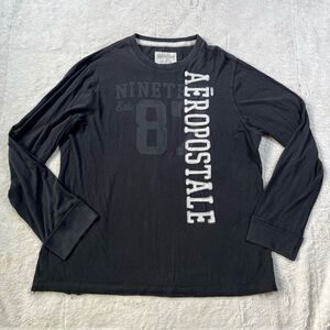 Vintage Y2K Aeropostale Spell Out Long Sleeve Men’s Shirt